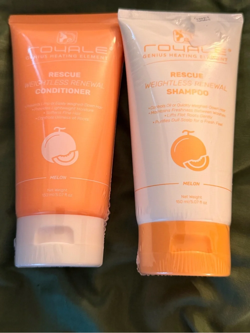 Royale Genius Heating Element Rescue Weightless Renewal Shampoo & Conditioner